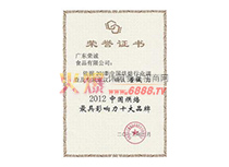 2012年中國最具影響力十大品牌