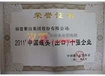 2011中國罐頭（出口）十強企業
