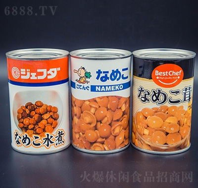精湛滑子蘑罐頭400克