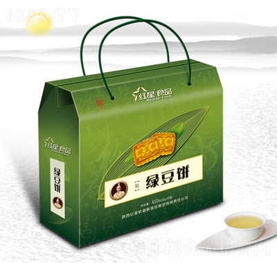 紅星綠豆餅450g