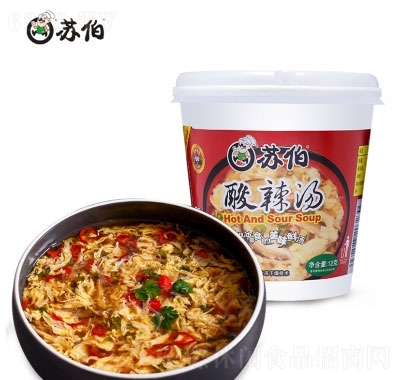 蘇伯酸辣湯杯裝速食湯