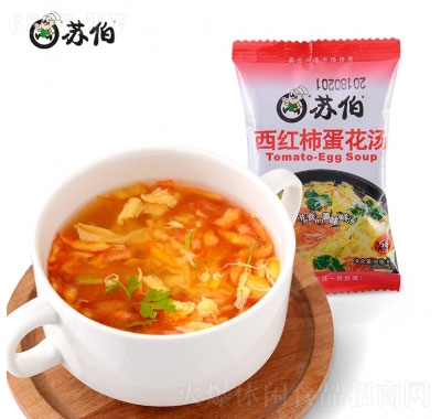 蘇伯西紅柿蛋花湯彩包速食湯8g
