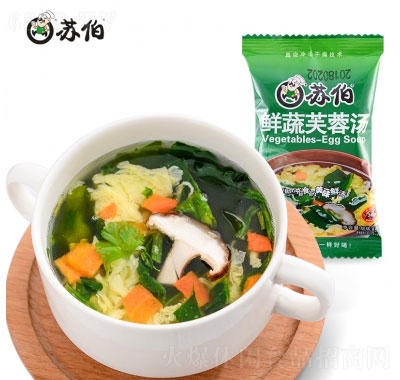 蘇伯鮮蔬蛋花湯速食湯8g