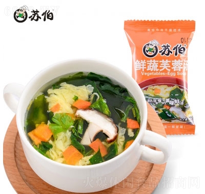 蘇伯鮮蔬蛋花湯速食湯12g