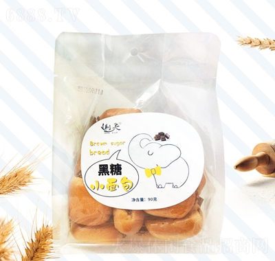 荊天黑糖小面包90g