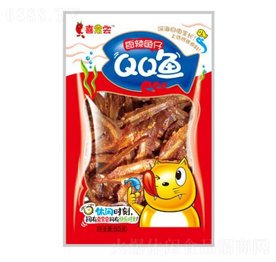 喜常嘗QQ魚香辣魚仔65g休閑零食即食海味休閑食品