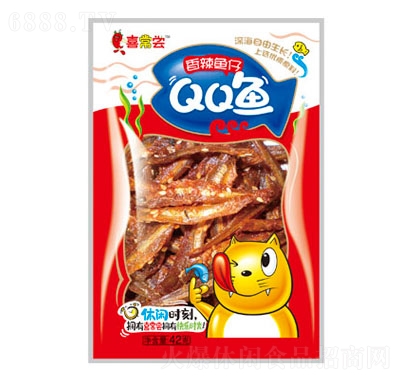 喜常嘗QQ魚香辣魚仔42g休閑零食即食海味休閑食品