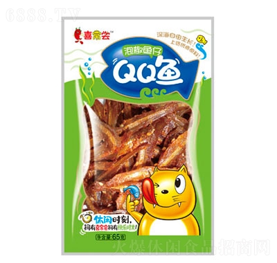 喜常嘗QQ魚泡椒魚仔65g休閑零食即食海味休閑食品