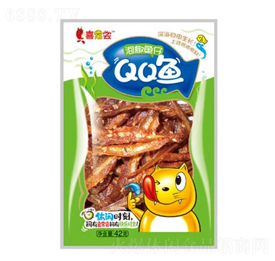 喜常嘗QQ魚泡椒魚仔42g休閑零食即食海味休閑食品
