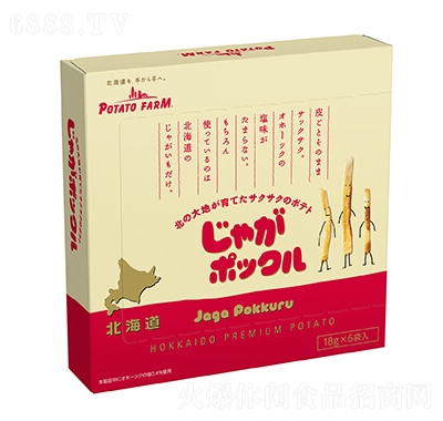 JagaPokkuru北海道薯條18gx6袋