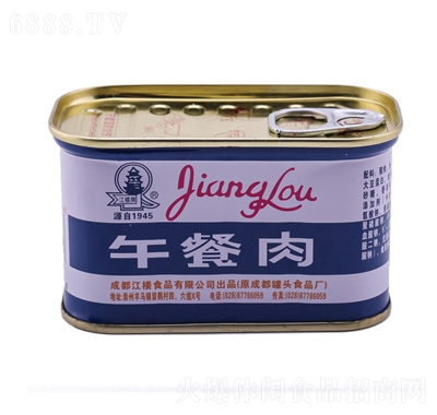 江樓牌午餐肉罐頭200g