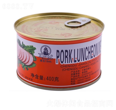 江樓牌午餐肉罐頭400g