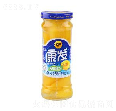 康發黃桃罐頭248克