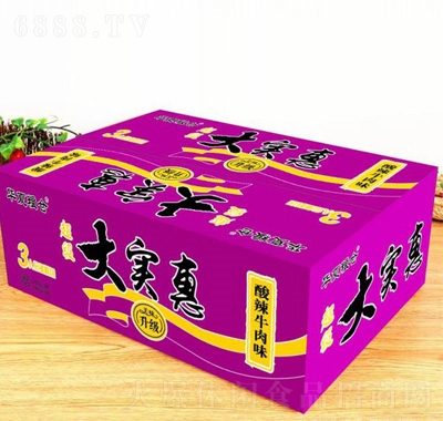 華夏糧倉大實惠方便面酸辣牛肉味