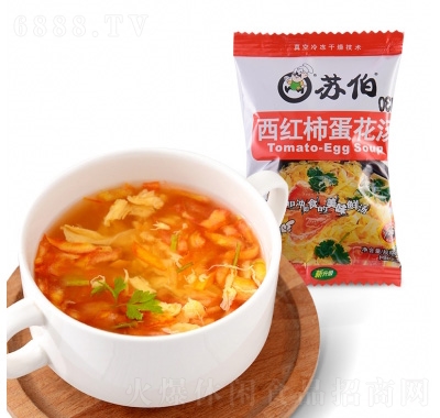 蘇伯西紅柿蛋花湯6g彩包速食湯