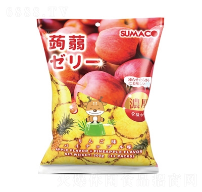 素瑪哥蘋果菠蘿味蒟蒻果凍(含椰纖果)