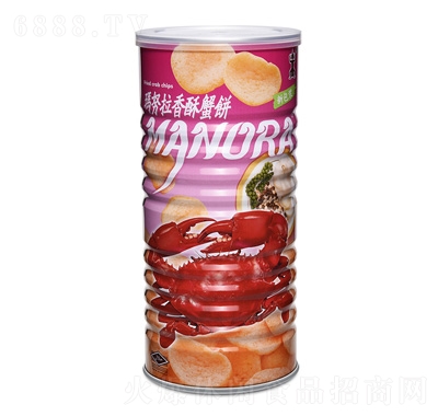 瑪努拉牌香酥蟹味木薯片（膨化食品）100克