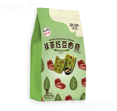 卓滋抹茶紅豆曲奇66g袋裝