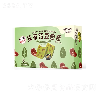 卓滋抹茶紅豆曲奇66g盒裝