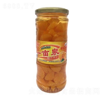 一畝泉糖水桔子罐頭70