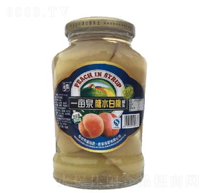 一畝泉糖水白桃罐頭50