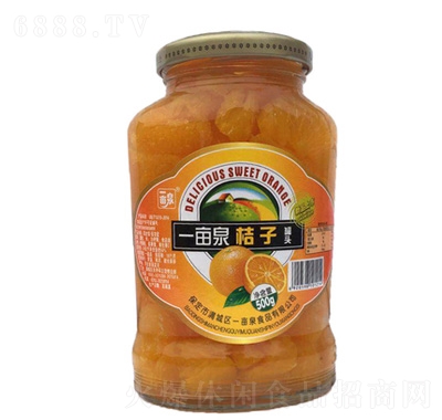 一畝泉桔子罐頭500g