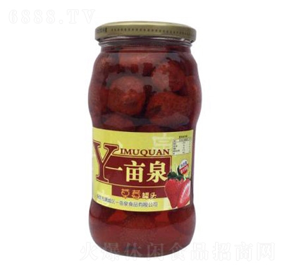 一畝泉草莓罐頭810g