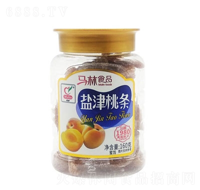 馬林鹽津桃條160g