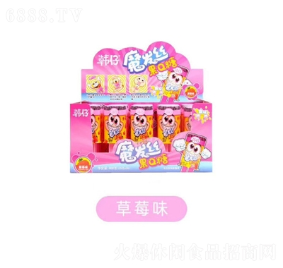 威斯頓魔發絲果Q糖(草莓味)