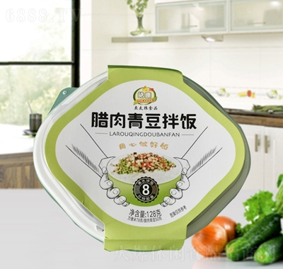 皓康自熱臘肉青豆拌飯