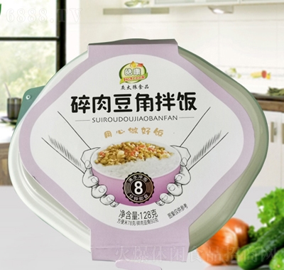 皓康自熱碎肉豆角拌飯