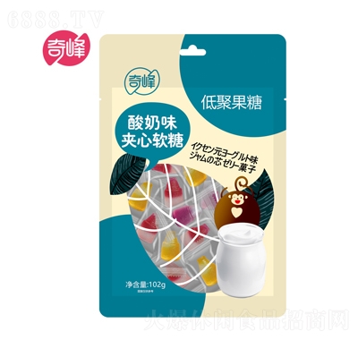 奇峰低聚果糖酸奶味夾心