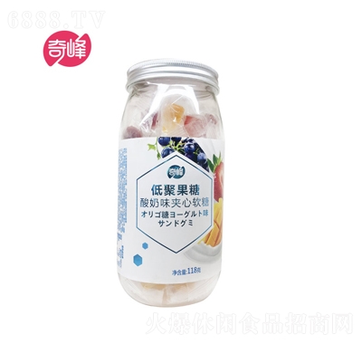 奇峰低聚果糖酸奶味夾心