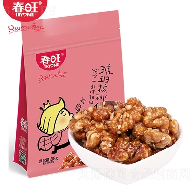 春旺琥珀核桃仁便攜袋裝88g