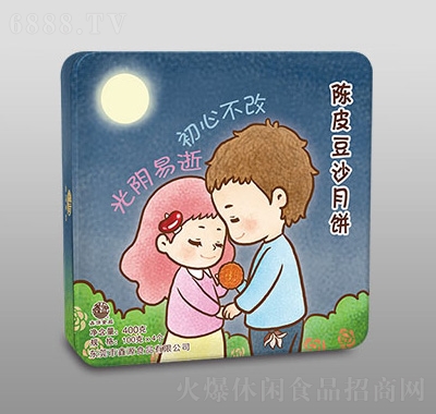 鑫源陳皮豆沙月餅動(dòng)漫版400g