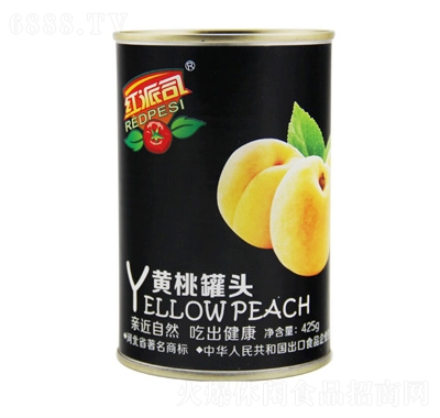 紅派司黃桃罐頭425克