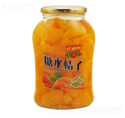 紅派司糖水桔子罐頭68
