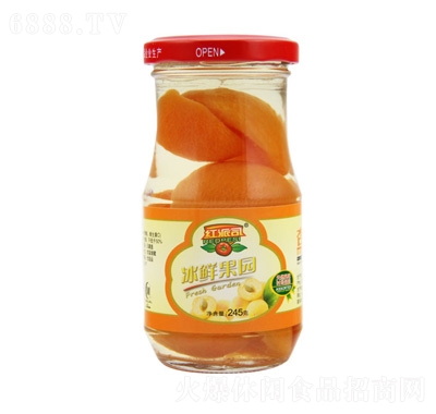 紅派司杏罐頭245克