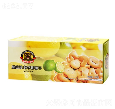 熊出沒注意數字餅檸檬味160g