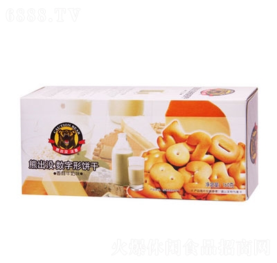 熊出沒注意數字餅牛奶味160g