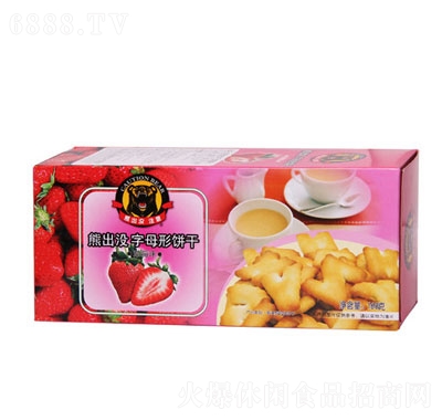 熊出沒注意字母餅草莓味160g