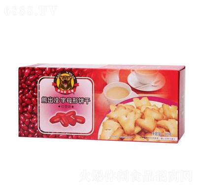 熊出沒注意字母餅紅豆味160g