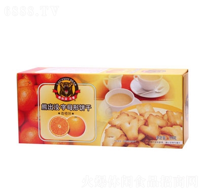 熊出沒注意字母餅香橙味160g