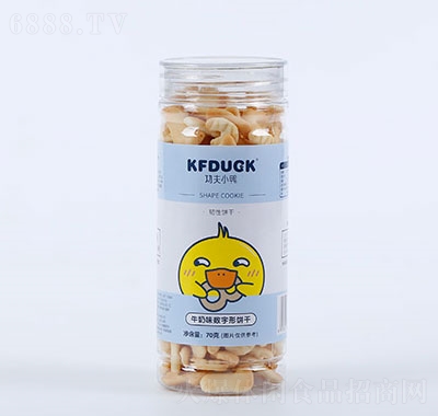 功夫小鴨數字形餅干（牛奶味）
