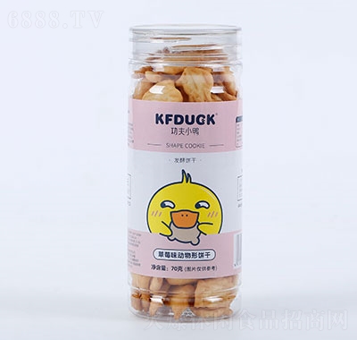 功夫小鴨數字形餅干（草莓味）