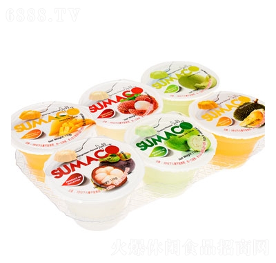 素瑪哥牌多口味果凍（含椰纖果）（6杯裝）