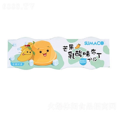 素瑪哥芒果乳酸布丁果凍（3杯x72克）