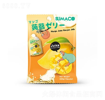 素瑪哥芒果汁蒟蒻果凍（10小袋x20克）