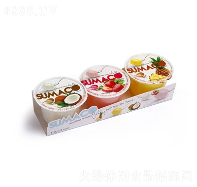 素瑪哥綜合口味果凍（含椰纖果）（草莓味，菠蘿味，椰子味）