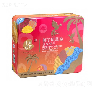十月初五椰子鳳凰卷罐裝